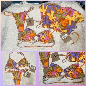 Hawaiian Bikini 3 Piece Set